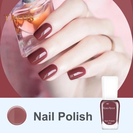 8ML Peelable Nail Polish Long Lasting Quick Drying Water-based Nail Lacquer DIY Nail Art Home Salon Women Toenail Fingernail Manicure Gel Polish