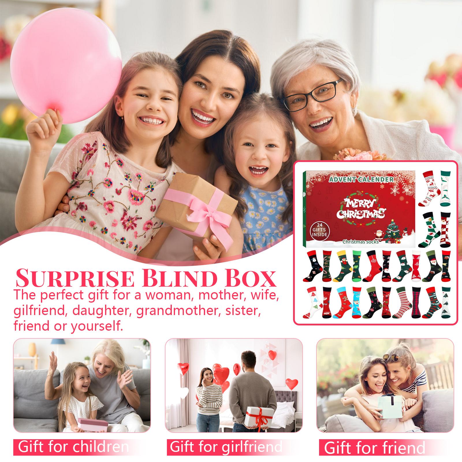 

3D Стерео Коробка Самолет Рождественские Праздничные Носки BlindBox Детский BlindBox Обратный Отсчет Рождественский Адвент BlindBox Носки Милый Праздничный Адвент-Календарь One Size