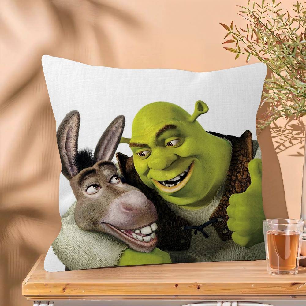 Cartoon Shrek Pillow Anime Pillow Sofa Bed Head Pillow Cover Cushion Cover Fashion