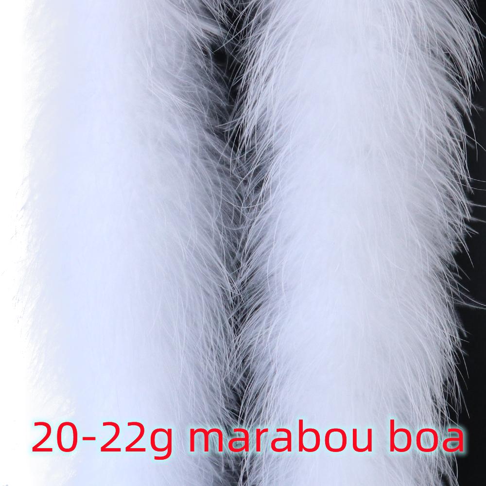 2 Meter Weißer Truthahn Chandelle Federn Boa Voll Straußen Marabou Boa Besatz Für Hochzeitskleid Weihnachtsfeier Basteln Dekoration