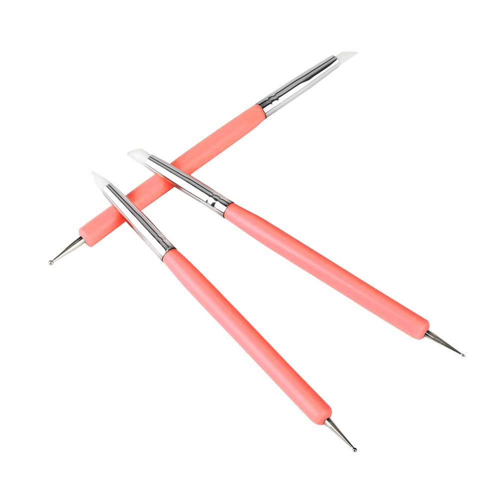 5pcs Silicone Clay Sculpture Tools Double Head     Sculpting Modeling Tool (Blue)