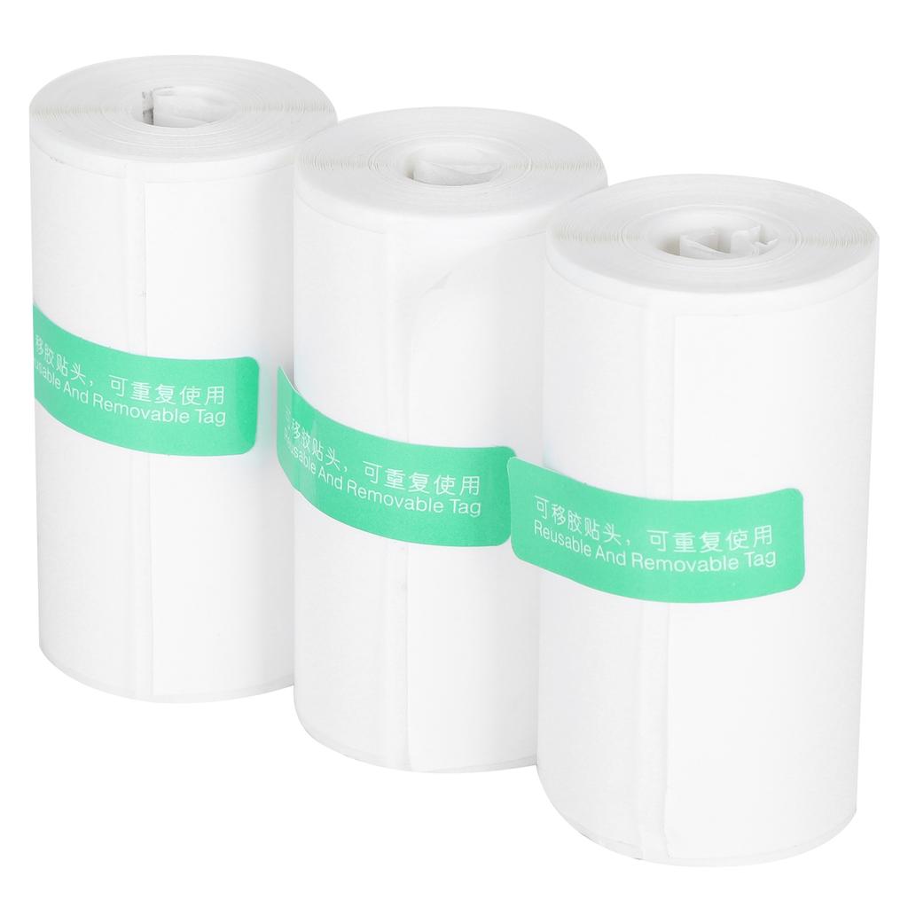 3Pcs Printing Paper Thermal Stickers Wrong Title Receipt Labels Printer Supplies White