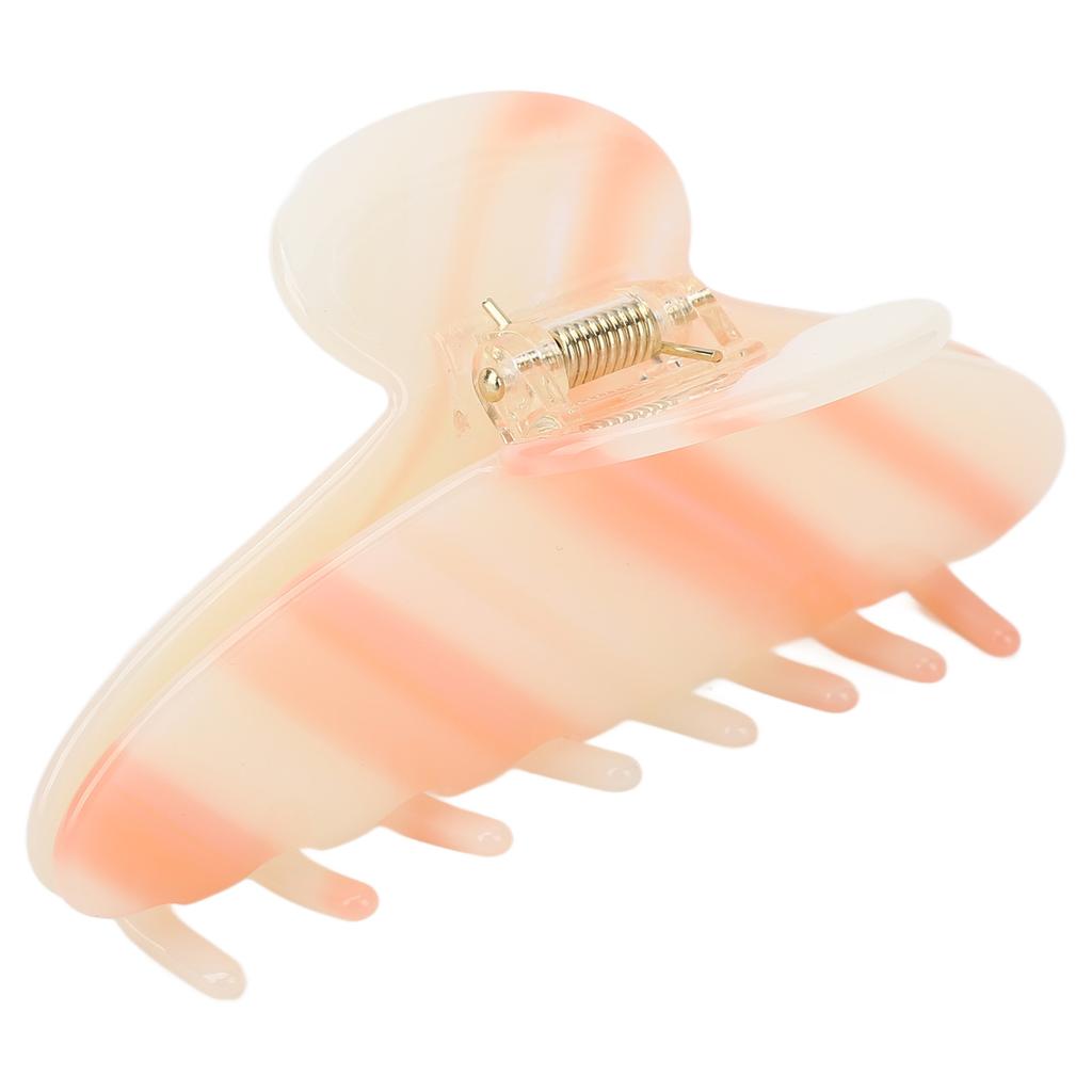 Hair Claw Clip Strong Hold Gradient Color Fashionable Hair Claw Clip for Women Girl Medium Size Orange White
