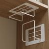 Easy To Install Non Drilling Wall Mounted Router Bracket - Stylish White Cast Iron, Multi-purpose Storage Rack