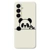 For Samsung Galaxy A17 5G Case Panda Head Pattern Printing Straight Edge TPU Phone Back Cover