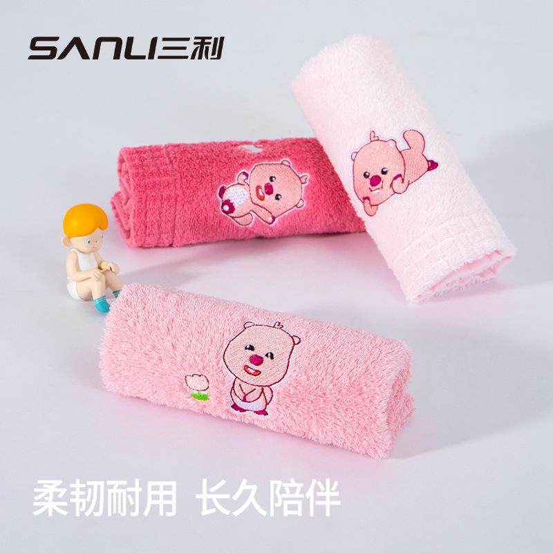 Asciugamano Ruby Quadrato Asciugamano Puro Cotone Assorbente Ricamato Piccolo Asciugamano Asciugamano in Cotone per Pulizia Viso Regalo Asciugamano per Bambini