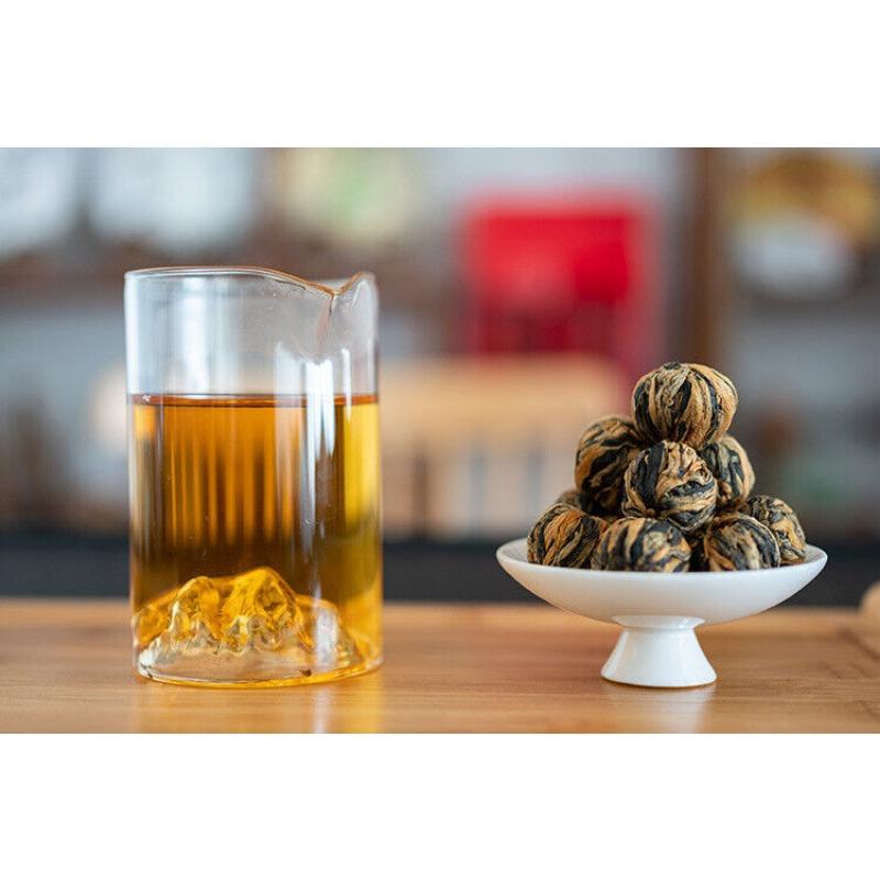 500G Fengqing Lavoro Dian Hong Tè Ortensia Drago Perla Oro Palla Tè Nero
