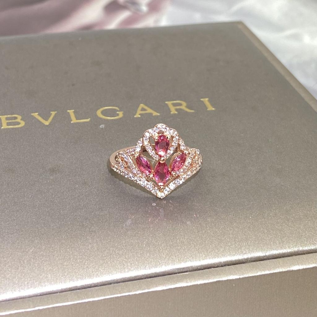 Ring Crown Rose Gold Jewelry Ring Ring Jewelry Zircon Ring Jewelry Factory Electroplating