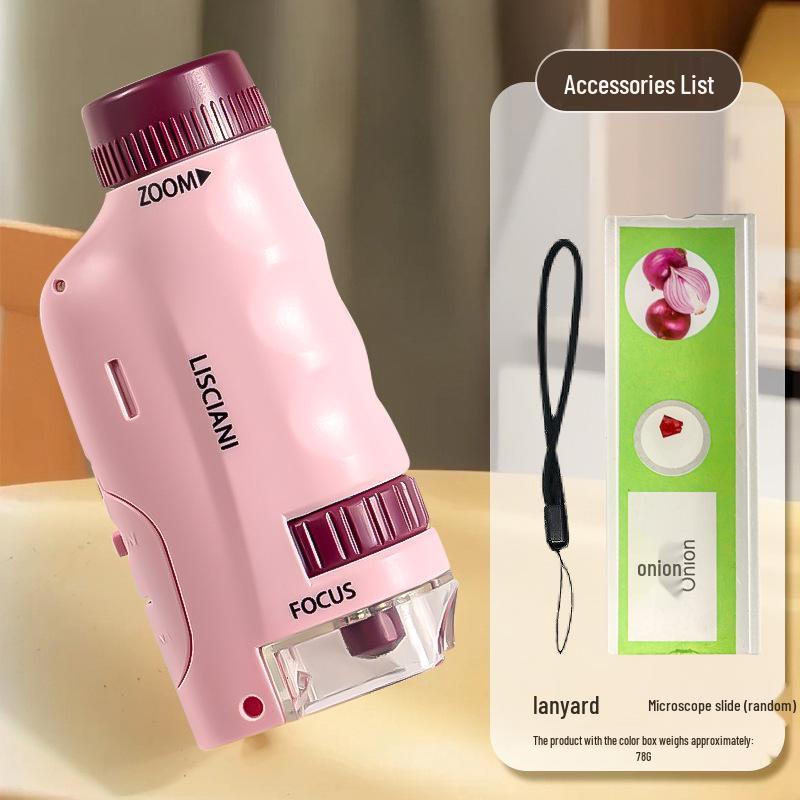 HD Portable Handheld Microscope Science Kit for Primary & Middle School Students