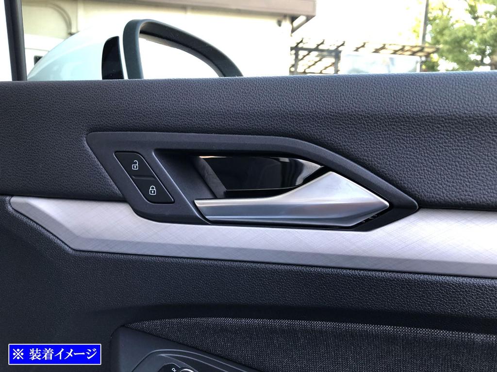 BRIGHTZ Stainless Steel Inner Door Handle Black for Golf Variant Wagon Golf and Golf VIII Covers, Plated, 4-Piece [INS-DHC-306] CDD, (CDDLAV), CDDFYV,