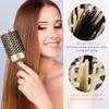 Lockiges Haar-Styling-Zylinderkamm, Salon, flauschiger Haarkamm, Gold-Keramik-Luft-Aluminiumrohr, thermisches Schwein, Koteletten, Rollkamm