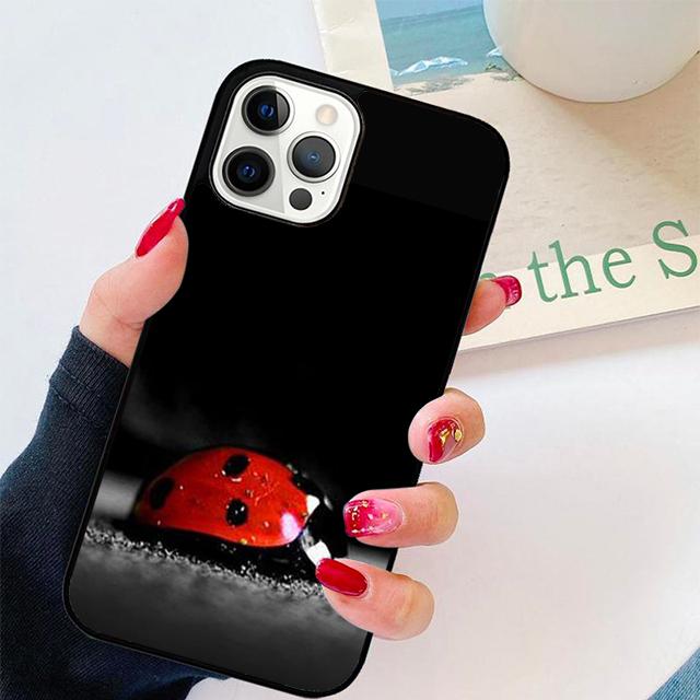 Autumu 11 Colorful Ladybugs Phone Case Cover for iPhone 17 Air 16 16e 15 12 11 13 14 Pro Max Apple Plus Coque
