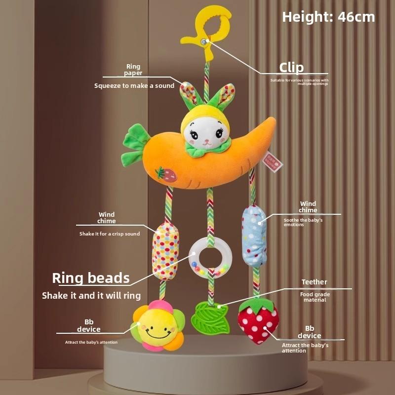 Baby Bedroom Baby Mobile With Plush Monkey Wind Chime For Crib Decor