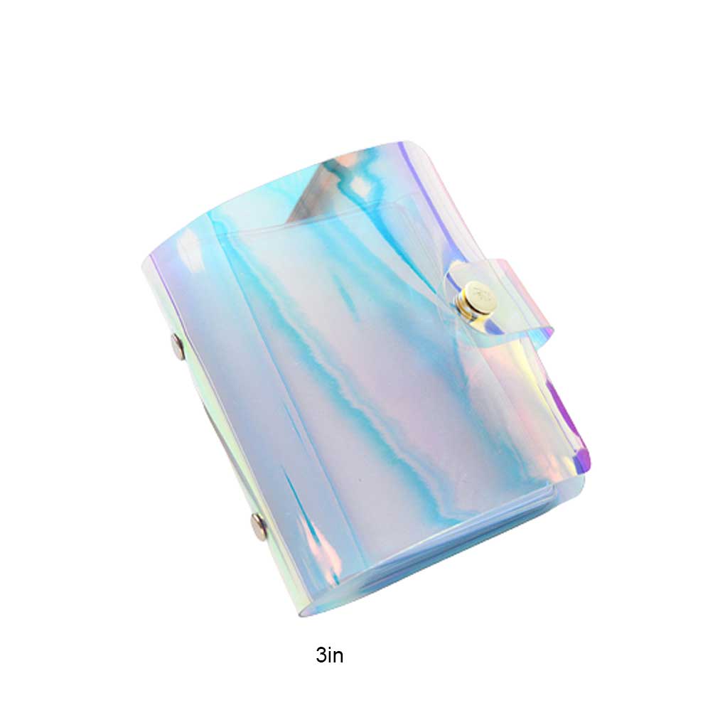 PVC Instant Camera Photo Album Portable Stylish Replacement Transparent Snap Button Stamp Holder Collect Book Accessories