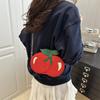 New Creative Cherry Shape Shoulder Messenger Bag Female Cute Personalized Small Bag Chain Bag