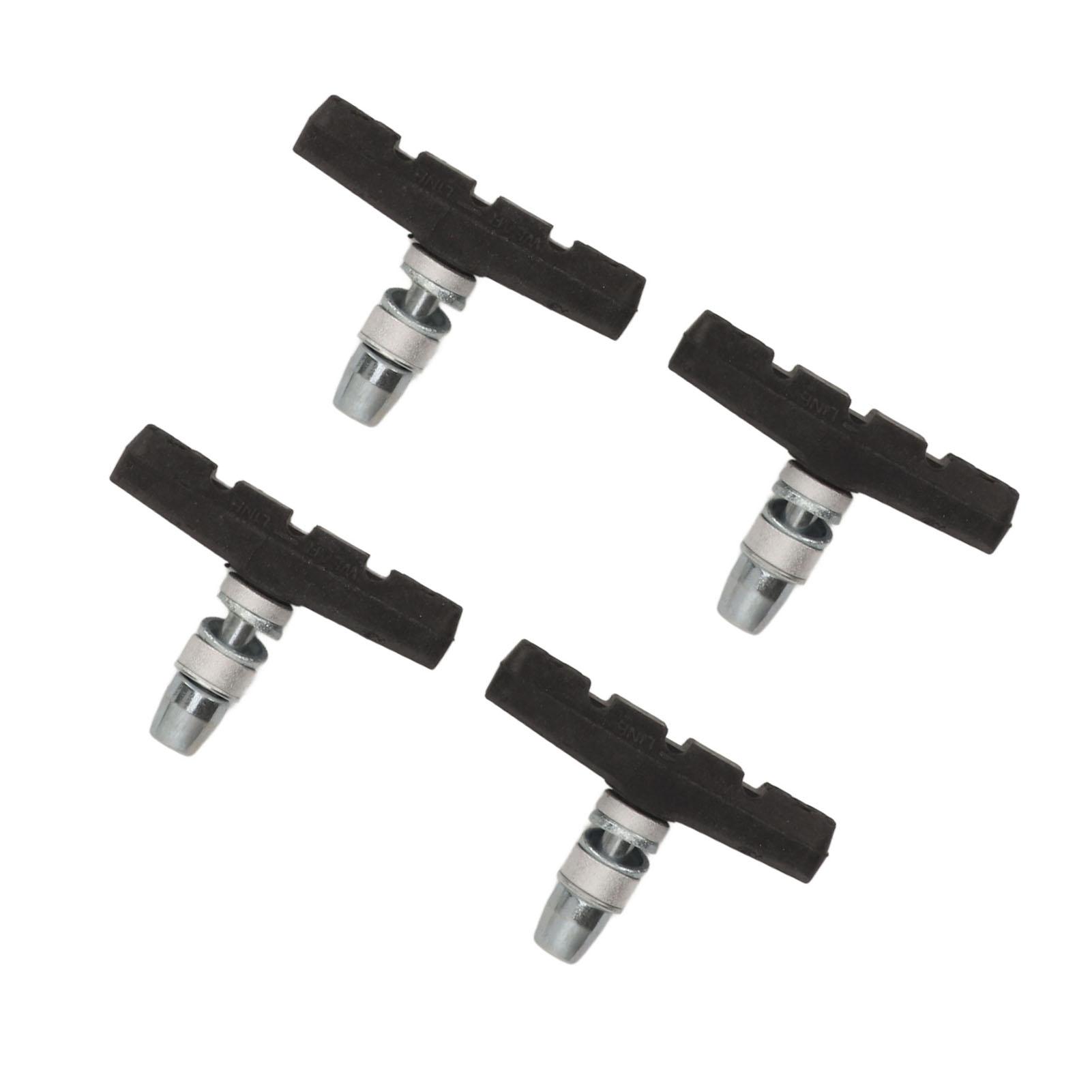 

Комплект из 2 пар тормозных колодок для велосипеда, бесшумные противоскользящие тормозные колодки для горного велосипеда с шестигранными гайками