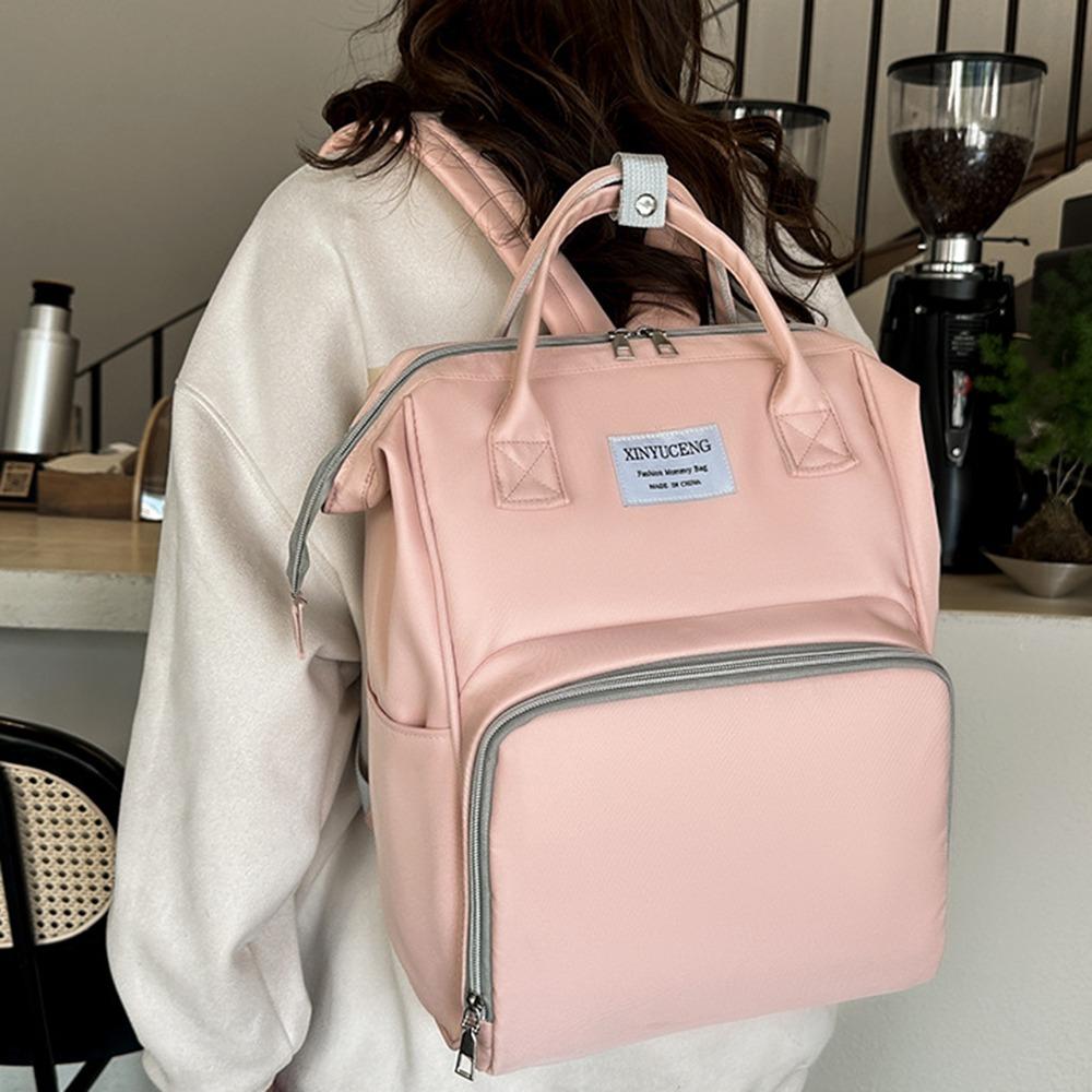 Multifunctional Mommy Backpack Large Capacity Mommy Shoulder Bag Cute Baby Diaper Bag  Baby
