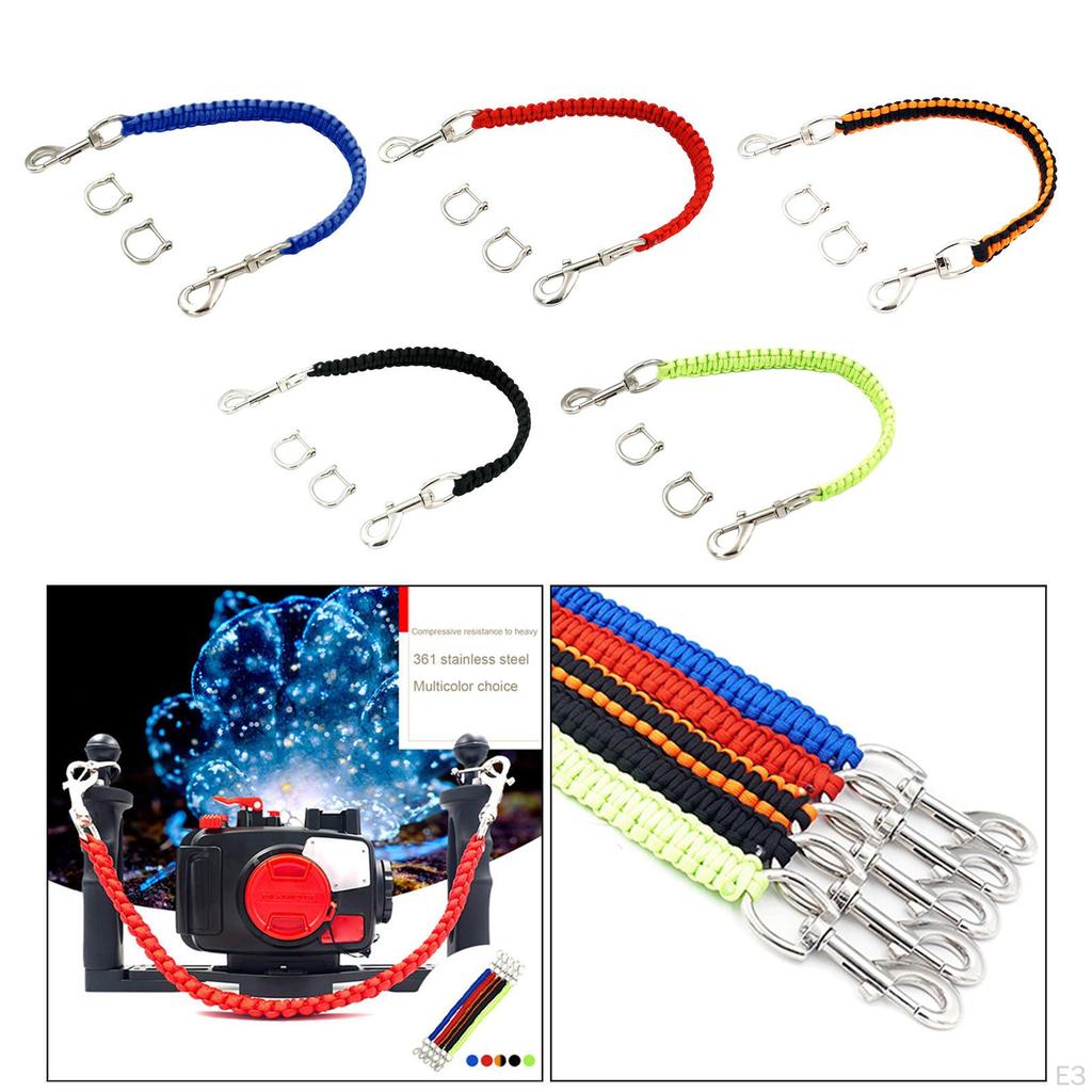 18.9'' Nylon Rope, Scuba Diving Camera Housing Waterproof Case Handle Rope Lanyard Strap Carrier