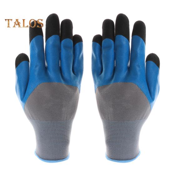 

2 шт. Защитные перчатки для рук, защитные рабочие перчатки, нескользящие, дышащие, износостойкие, универсального применения, садовые перчатки синий