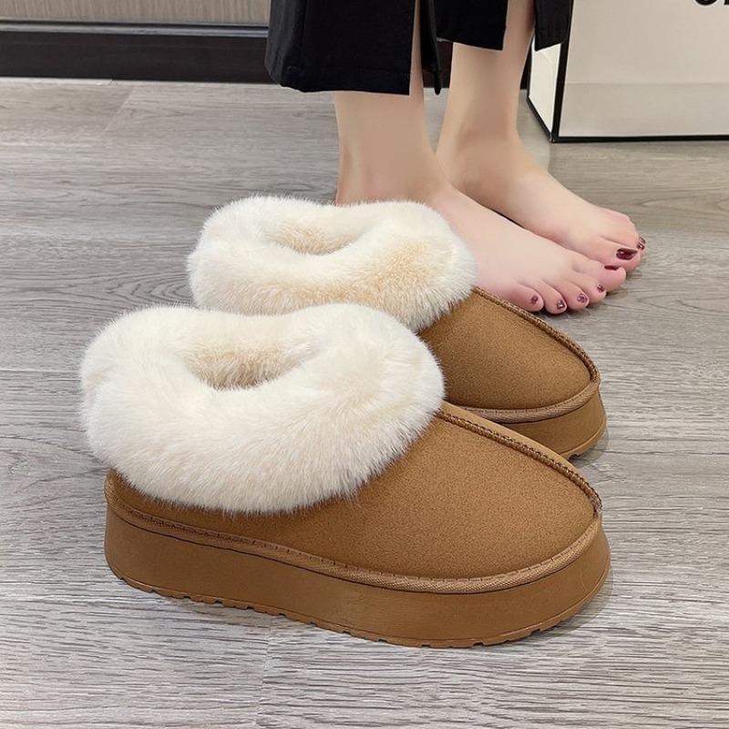 Fashion Women's Boots Plus Velvet Warm Casual Shoes One Step Suede Leather Trendy Women's Ankle Boots Chelsea Women's Boots