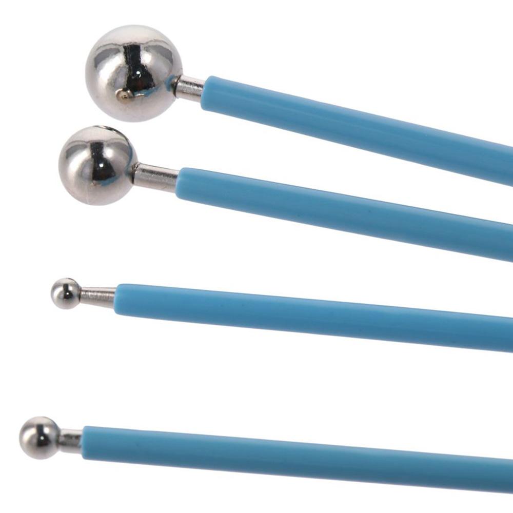 Instrumente Stylus din silicon cu 2 căi, instrumente cu bilă metalică, instrumente DIY Stylus, instrumente ceramice din lut, instrument de indentare