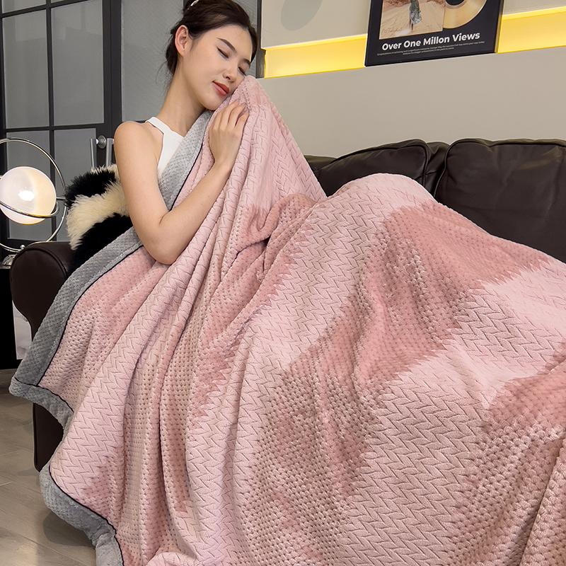 Sherpa Fleece Throw Blanket Luxury A Grade Multifunctional Milk Velvet Blanket Winter Keep Warm Throw Blankets Thick Bed Cover