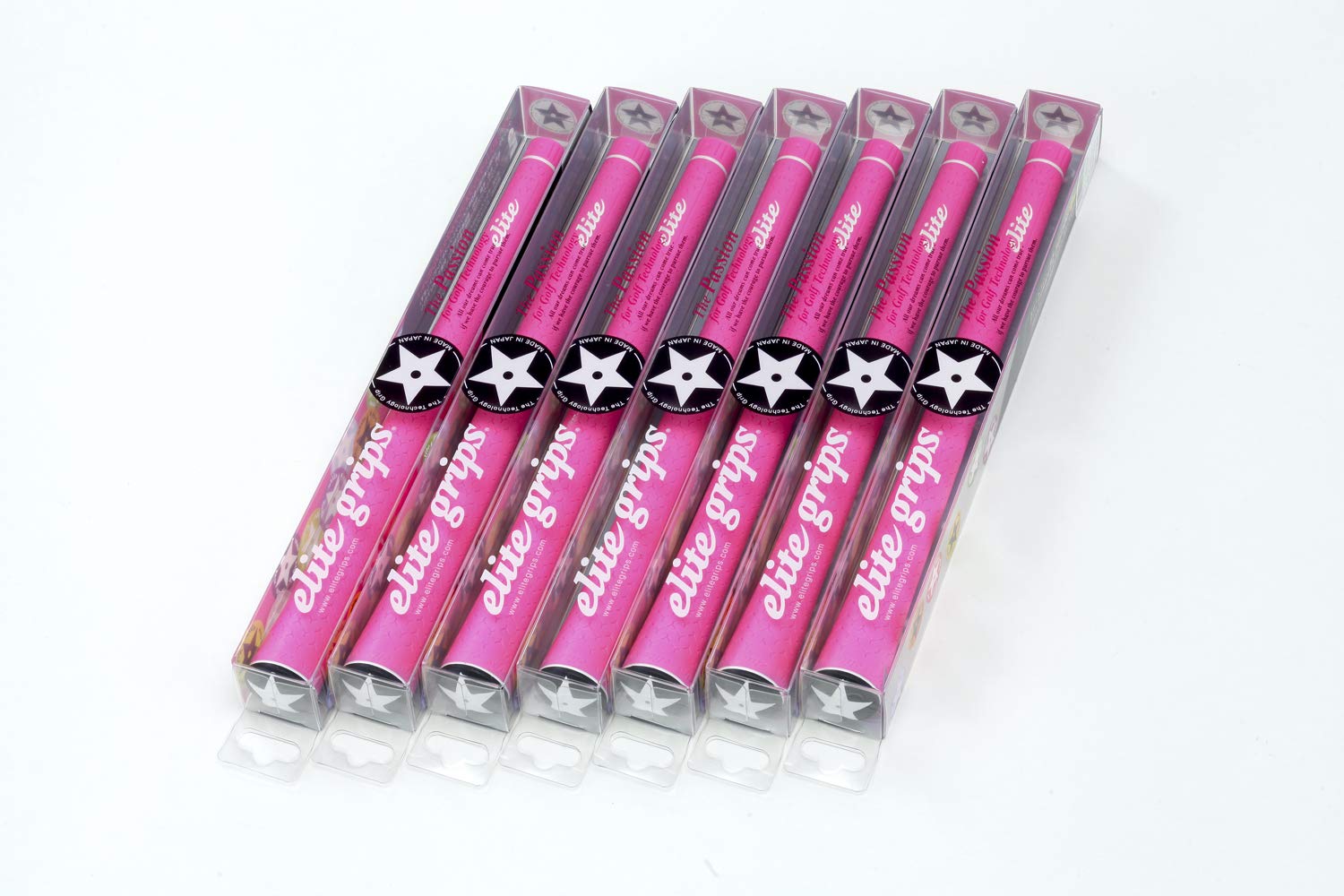 

elitegrips Golf Grips air set Deep Pink with back line Y360°s 7-piece