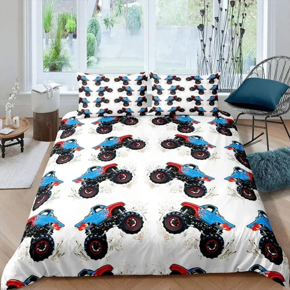 Home Living Luxury Route 66 Print Comfortable Duvet Quilt Cover Pillowcase Bedding Set Children Bedroom Decoration Home Textile