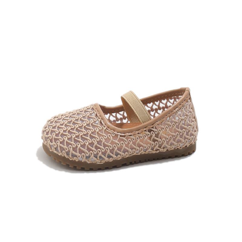 Girls' Hollowed-out Shoes - New Soft-Topped Mesh Upper Baby Shoes - Girls' Single Shoes