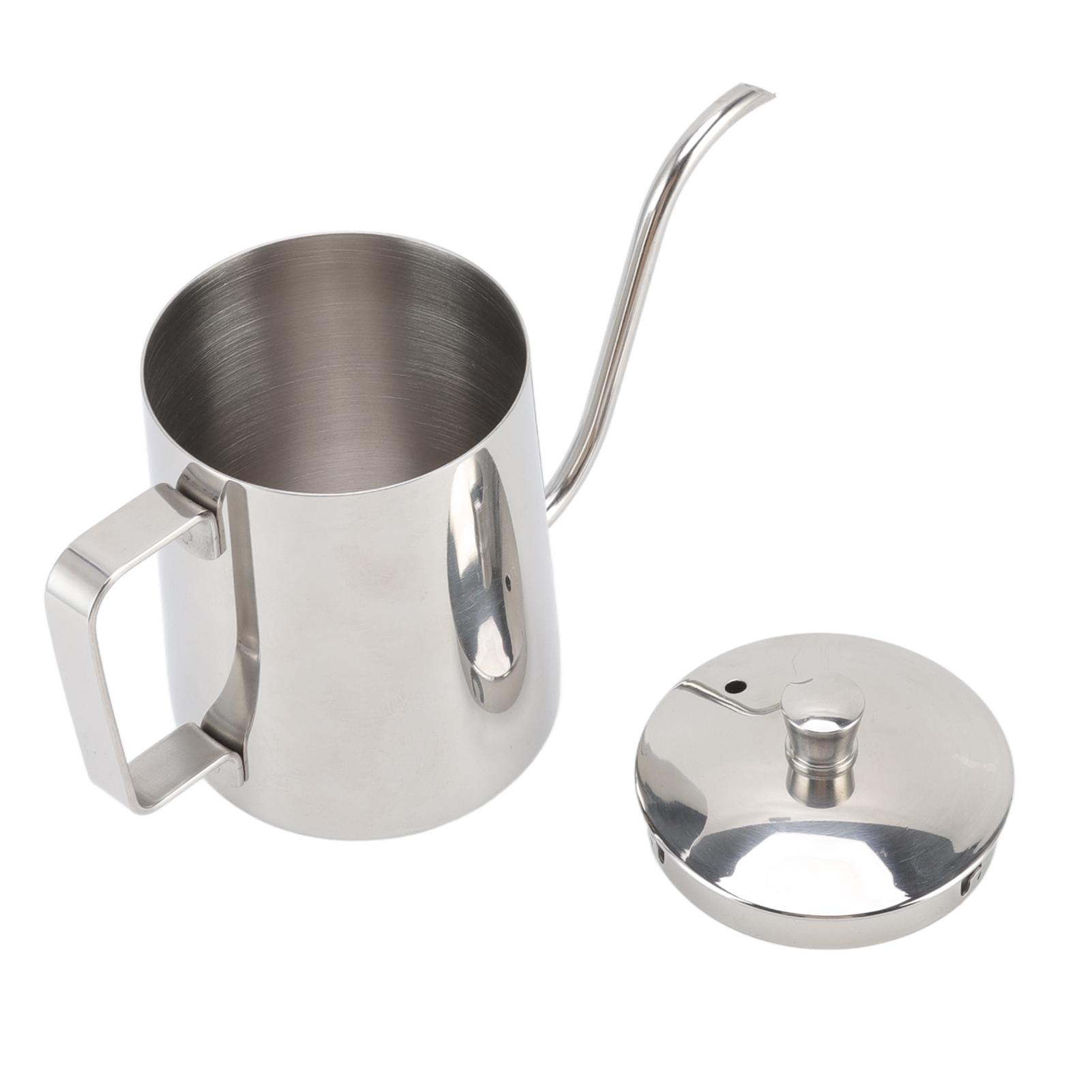 Pour Over Koffieketel Roestvrij Staal Handheld Smalle Druppeltuit Zwanenhals Koffiepot