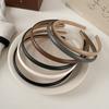 2pc Fashion PU Solid Bezel Headwear Women Headband Girls Vintage Hair Bands Hairband Hoop for Holiday Party Hair Accessories