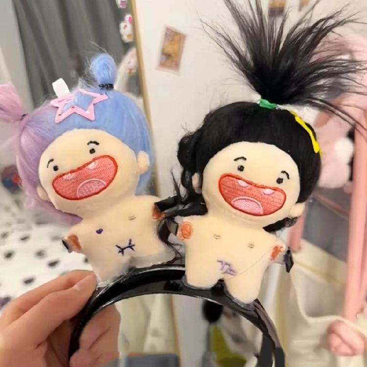 Lustiges Haarband Cartoon Plüschpuppe Stirnband Breitkrempige Haarnadel Foto Kopfschmuck
