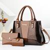 Bright Leather Bag 2026 New Textured Snake Pattern Embossed Large-capacity Single Shoulder European and American Handbag