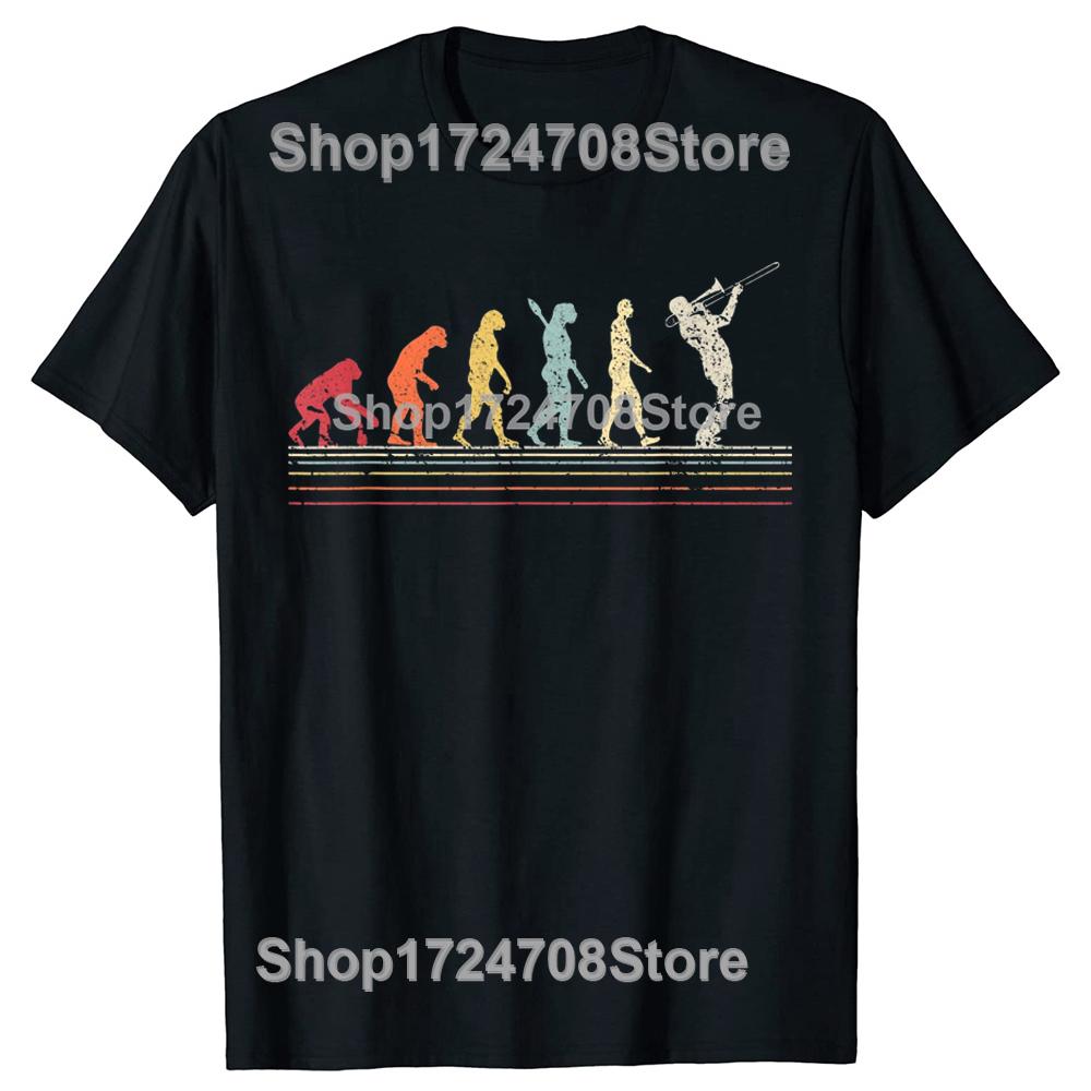 Retro Trombone InstruUnisext I Destroy Silence Summer Graphic Cotton Streetwear Short Sleeve Music Gifts Tshirt Unisexs Clothing