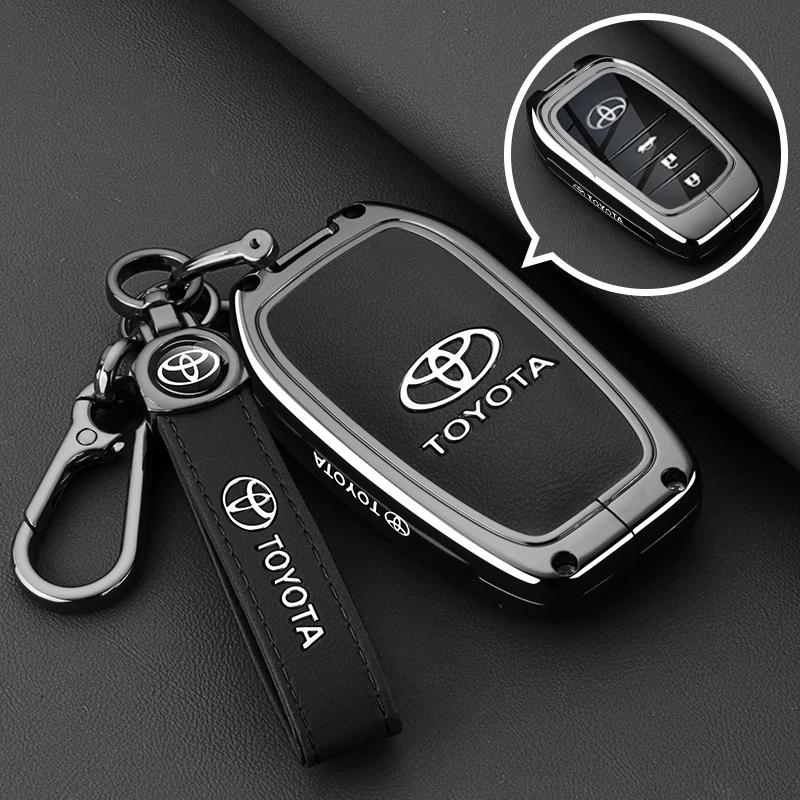 Custodia Copri Telecomando Chiave Auto in Metallo per Toyota Camry RAV4 Forturner Hilux Auris Corolla Avensis Verso Yaris Aygo Scion TC IM Guscio