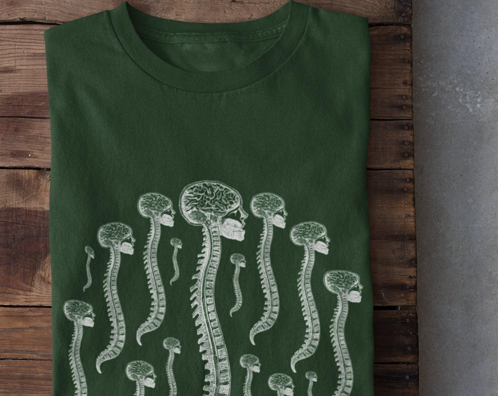Skeleton Tshirt,Grunge Clothing,Goblincore Clothing,Dark Cottagecore,Mall Goth,Skulls Tshirt,Witchy Clothing,Alt Clothing,Taxidermy,Fairy M