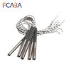 FCABA 5PCS 8mm 140~160mm 316 Stainless Steel Single Head Dual Heating Tube Cartridge Heater Cylindrical 450W/470W/500W/520W