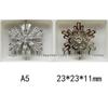Mixed Color Pavé Zirconia Decorative Metal Button