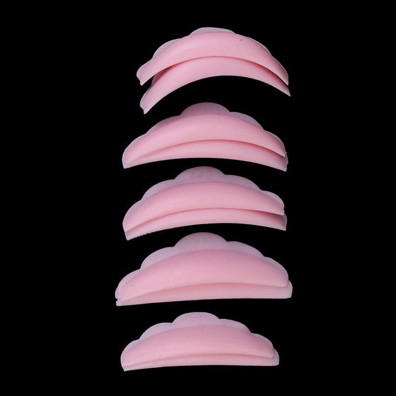 10Pcs Set Silicone Eyelash Perm Pad Recycling Lashes Shield Lifting Cute Curlers