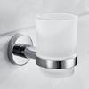 Bathroom Modern Wall-Mounted Toothbrush Holder Glass Cup Tumbler Frame Bathroom Storage Organizer Tooth Brush Cup Tools Washroom