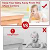 1/2/3/6M Table Edge Guard Protector Baby Safety Transparent PVC Protection Strip Self Adhesive Kids Collision Proof Soft Bumper