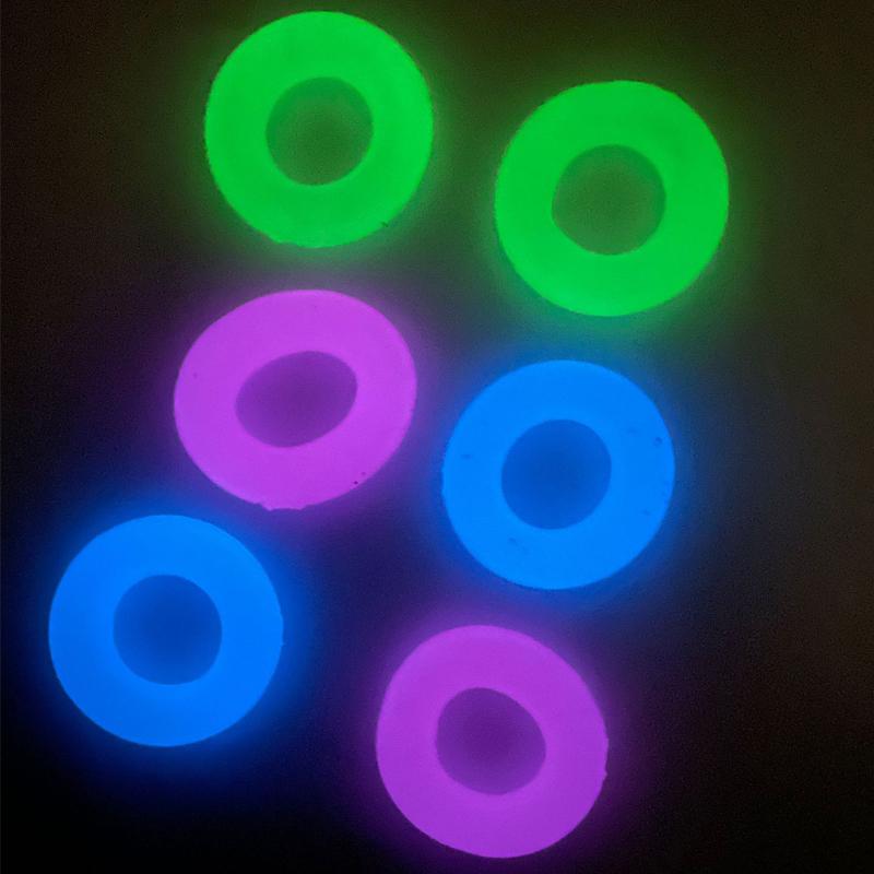 Luminous TPE Stretchy Penis Ring Transparent Jelly Cock Ring Classic Erection Enhancing Delay Ejaculation Adult Sex Shop For Men