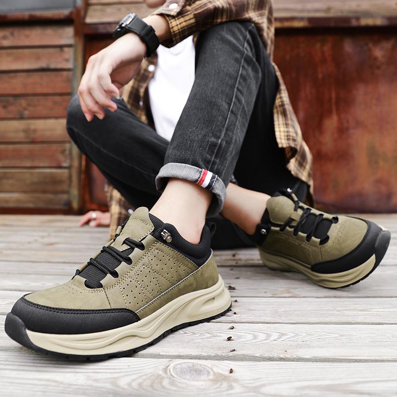 Fashion New Designer Male Tenis Masculino Versatile Leisure Walk Man Footwear Suede Leather Casual Shoe Non-Slip Comfy Mens Sneakers