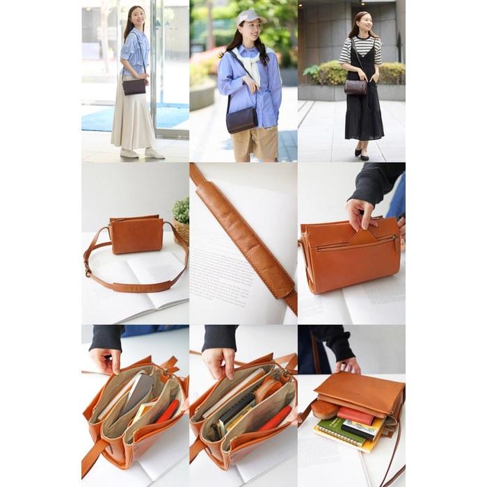 [Dakota] Shoulder Bag Genuine Leather Women's Camel DA-1034592-45