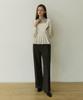 ADAUL Square Neck Line Ad Charm Blouse - Cream