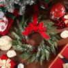 Classic Christmas Garland Christmas Wreath Decoration Festive 10 Inch Christmas Wreaths for Windows Kitchen Cabinets for Winter