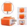 YIXINLYMY Motorcycle Turn Signal Relay, 2 Pins, 12 V, Flicker Speed Adjustment (Relay and Harness), 1 Set, Orange