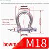 316 Stainless Steel Marine Shackles - Japanese D, U, Bow, Arched Types - Sizes M4, M5, M6, M8, M10, M12