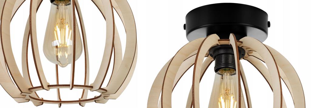 MODERN WOODEN LED CEILING HANGING LAMP