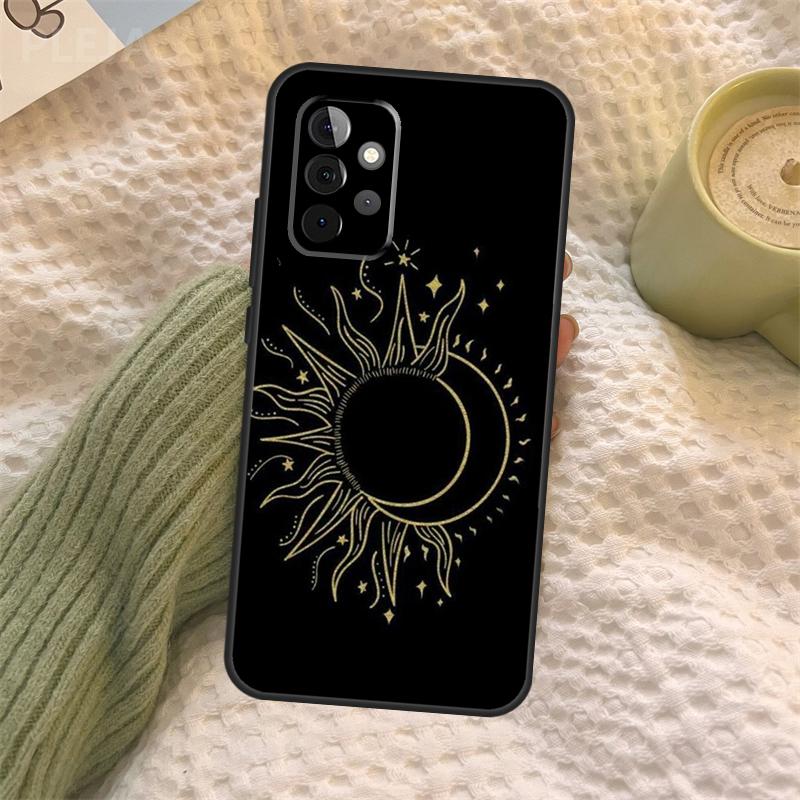 Sun Moon Phone Case For Samsung Galaxy A34 A54 A14 A13 A12 A32 A52 A22 A72 A31 A51 A71 A52S A53 Cover